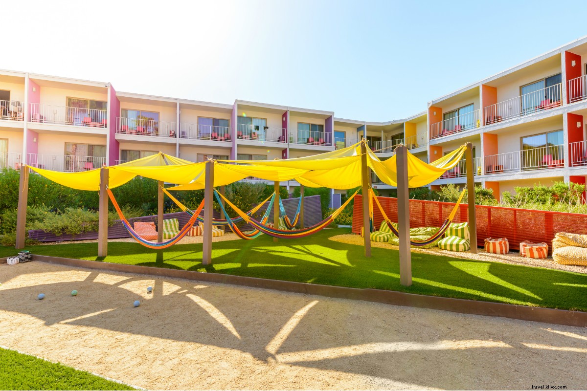 The Saguaro: Vibrant Rainbow Hotel in Palm Springs  California Desert