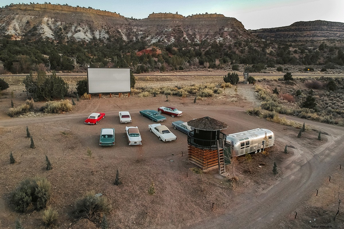 Elevate Glamping: Vintage Airstream Retreat with Private Drive-In Movie Theater