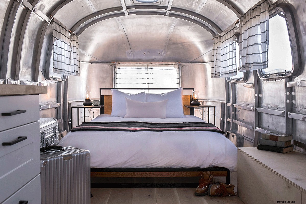 Elevate Glamping: Vintage Airstream Retreat with Private Drive-In Movie Theater