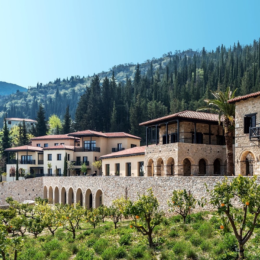 Luxurious Spa Retreat in Greece s Cypress-Clad Peloponnese Mountains
