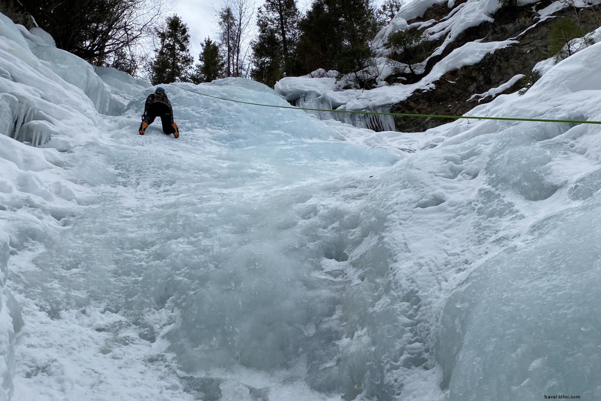 Epic Ice Climb: A Newbie Conquers a 70-Foot Frozen Waterfall