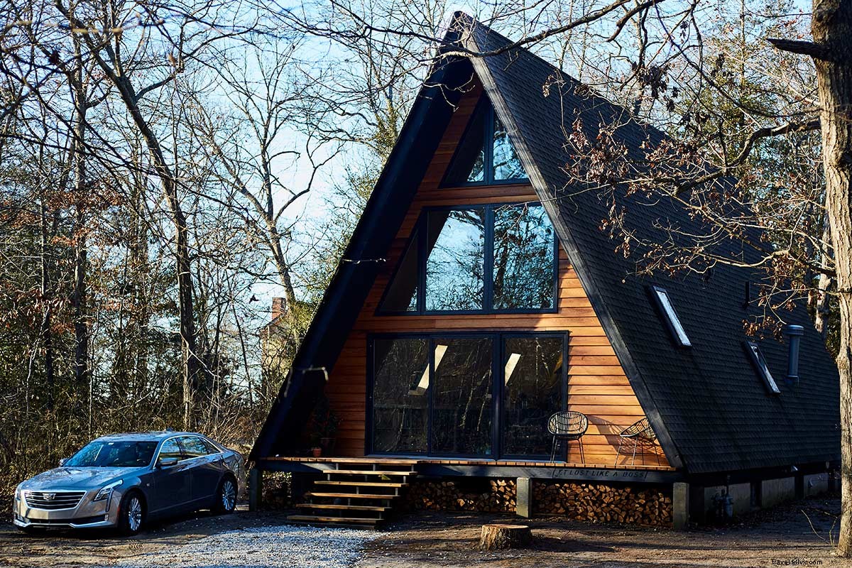Secluded Charming A-Frame Cabin Retreat in Southern New Jersey Woods