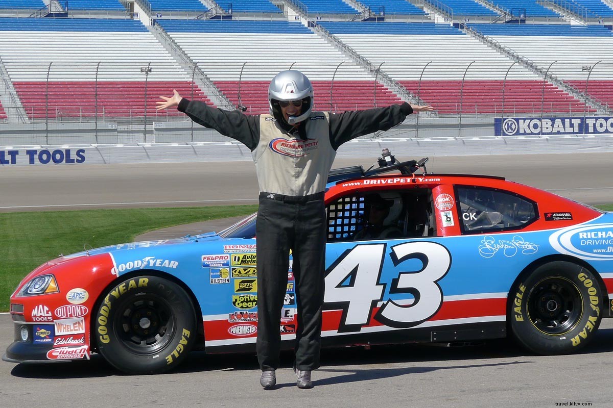 From 0 to 132 MPH: Thrilling NASCAR Driving Adventure on a Hot Vegas Day