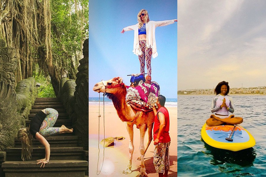 15 Inspiring Yoga Poses from Traveling Yogis on Instagram