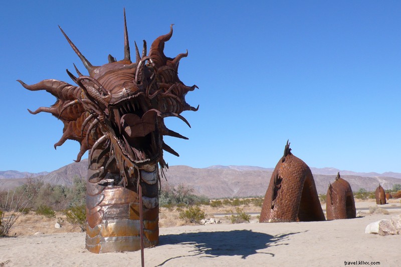 Discover Giant Prehistoric Sculptures and Playful Sheep in Borrego Springs