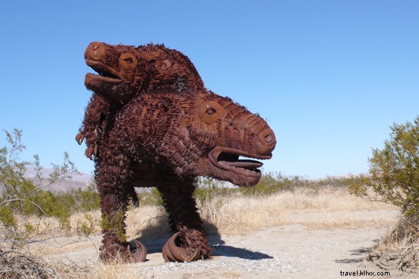 Discover Giant Prehistoric Sculptures and Playful Sheep in Borrego Springs