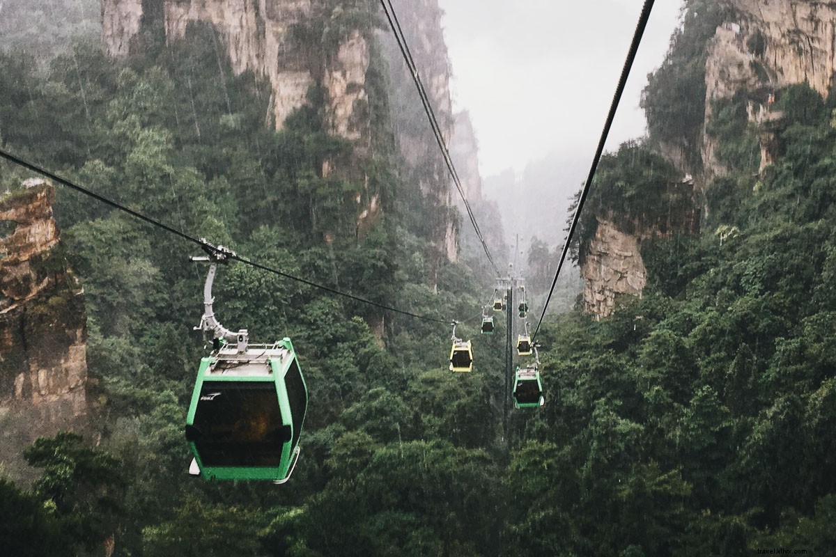 Head in the Clouds: Breathtaking Funicular Views in Zhangjiajie, China