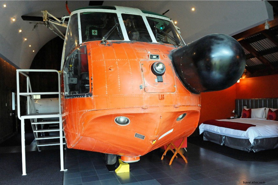 Sleep in a Restored 1968 Sikorsky Helicopter at Winvian Resort