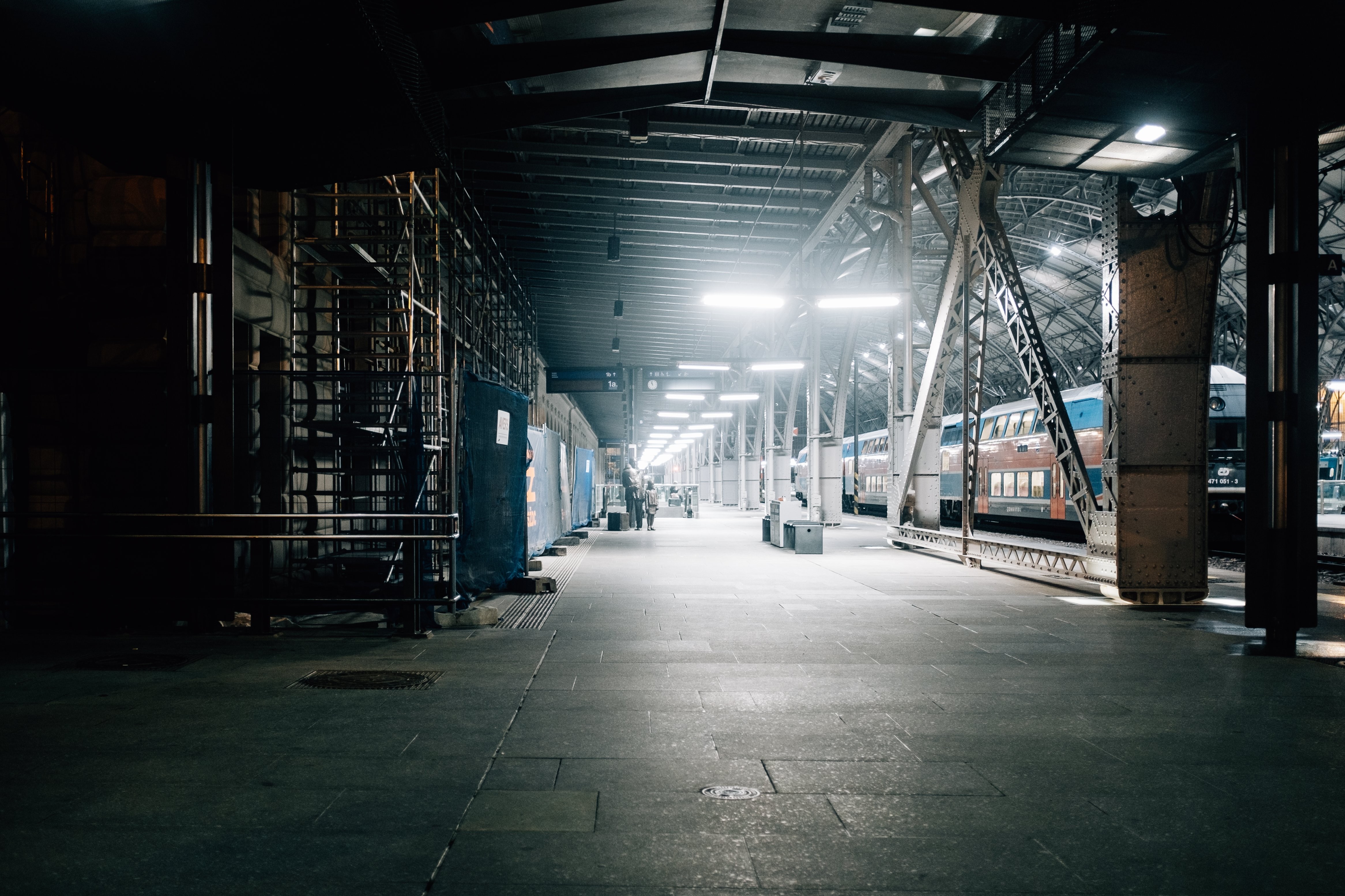 Stunning Photo: Lone Train in an Empty Station