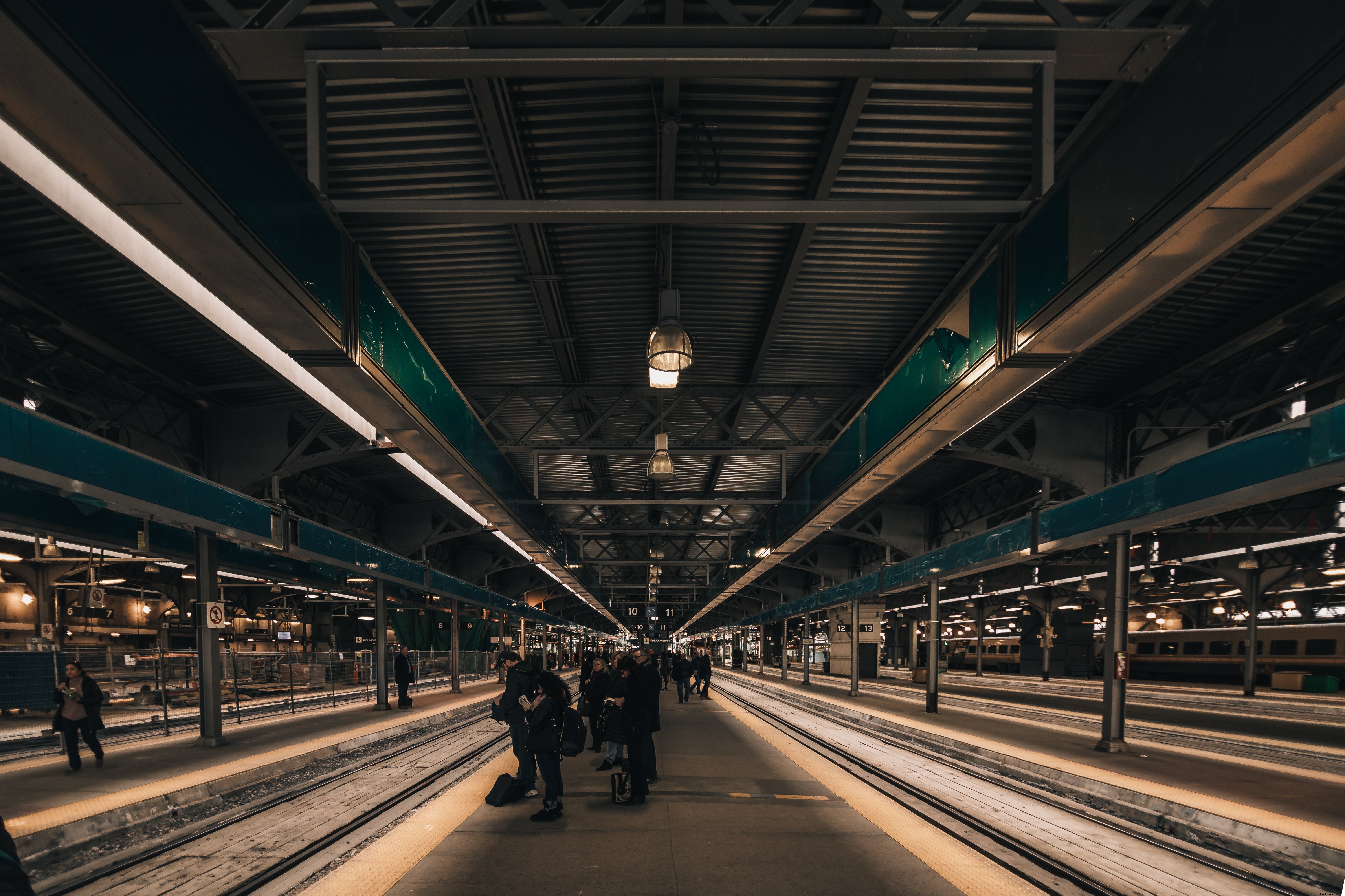 Captivating Photo: Passengers Patiently Waiting for the Train