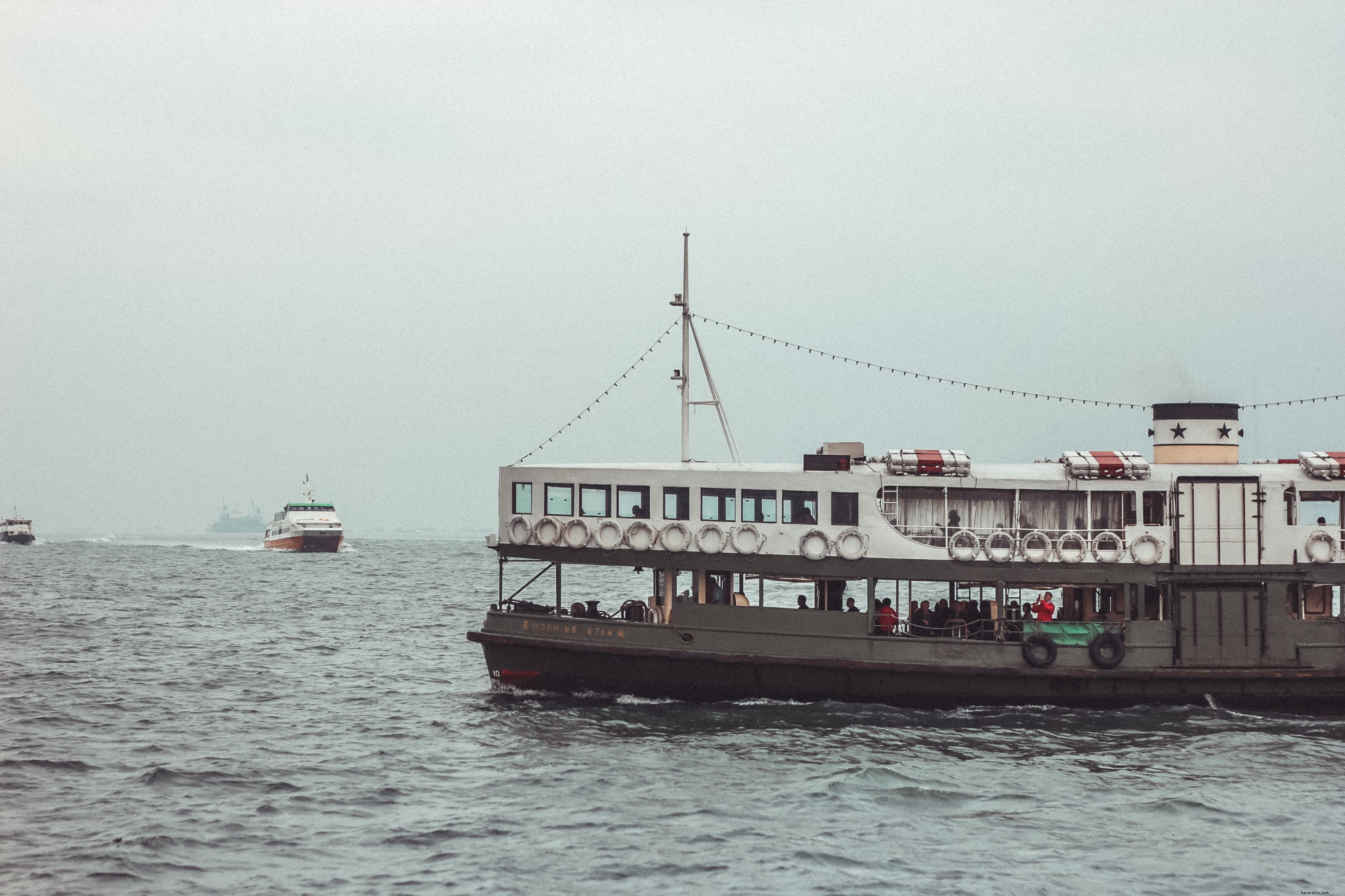 Breathtaking Ferry Navigating Choppy Waters: Stunning Photo