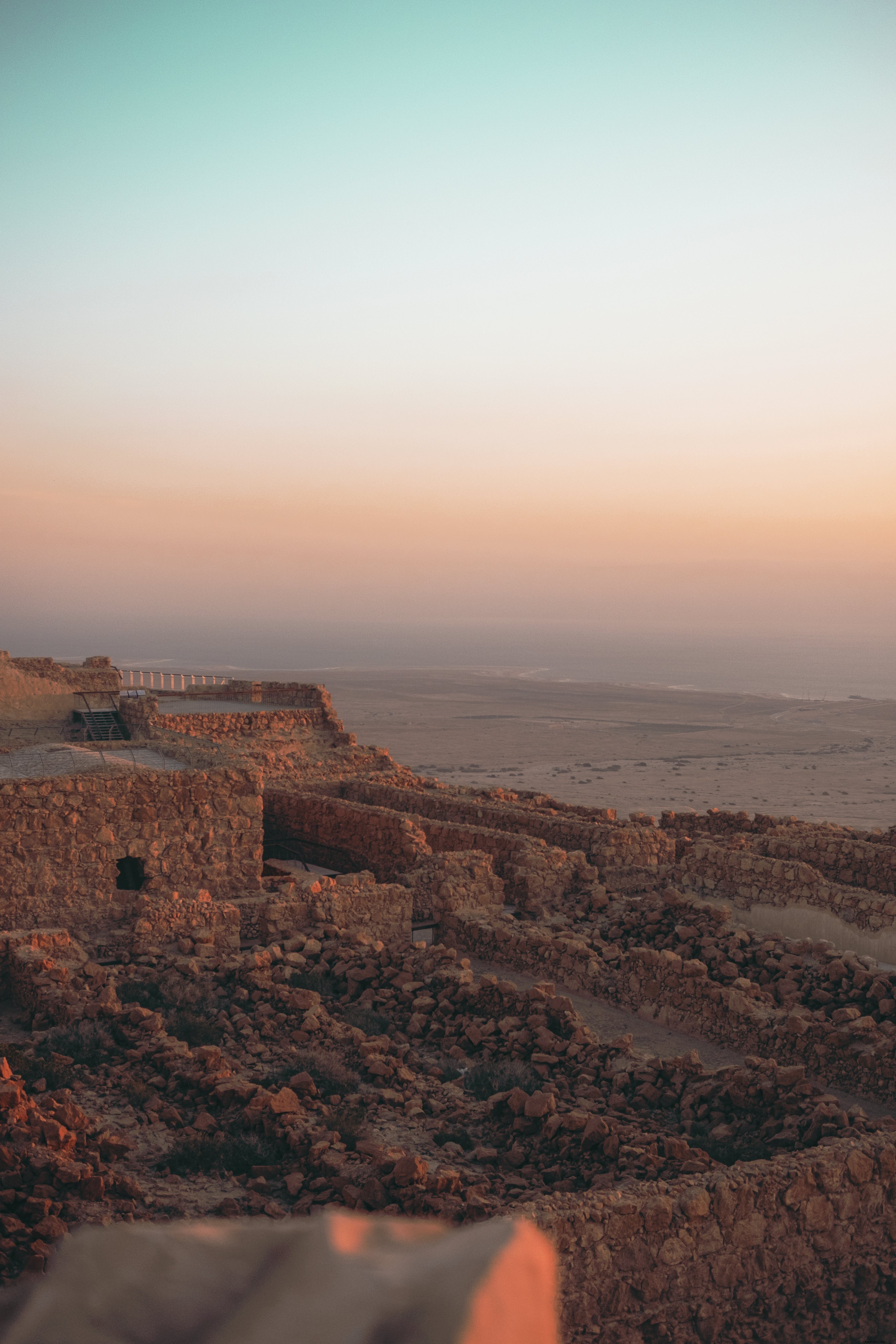 Stunning Golden Hour Photo of Ancient Stone Building Ruins
