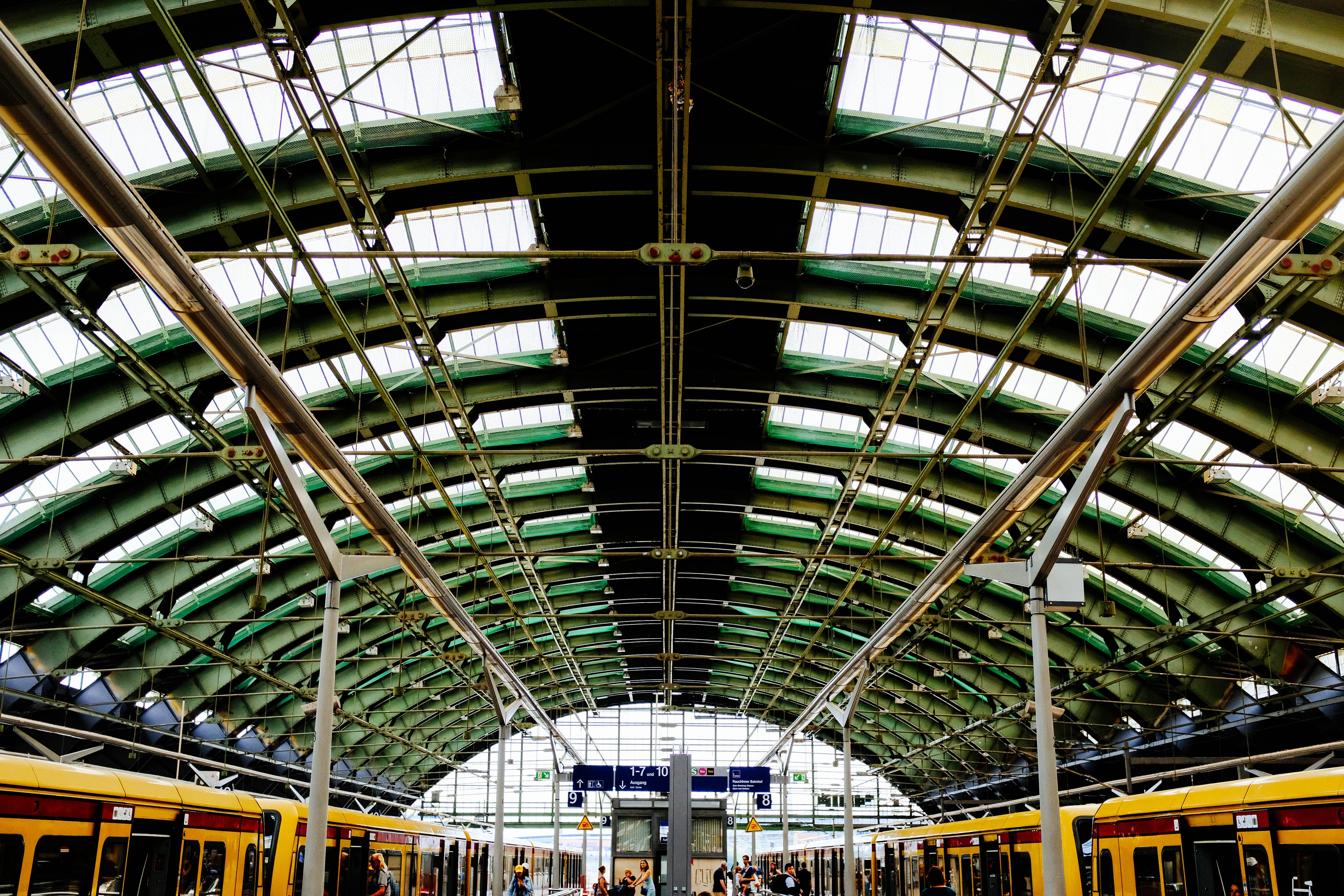 Stunning Train Station Ceiling: Architectural Photography