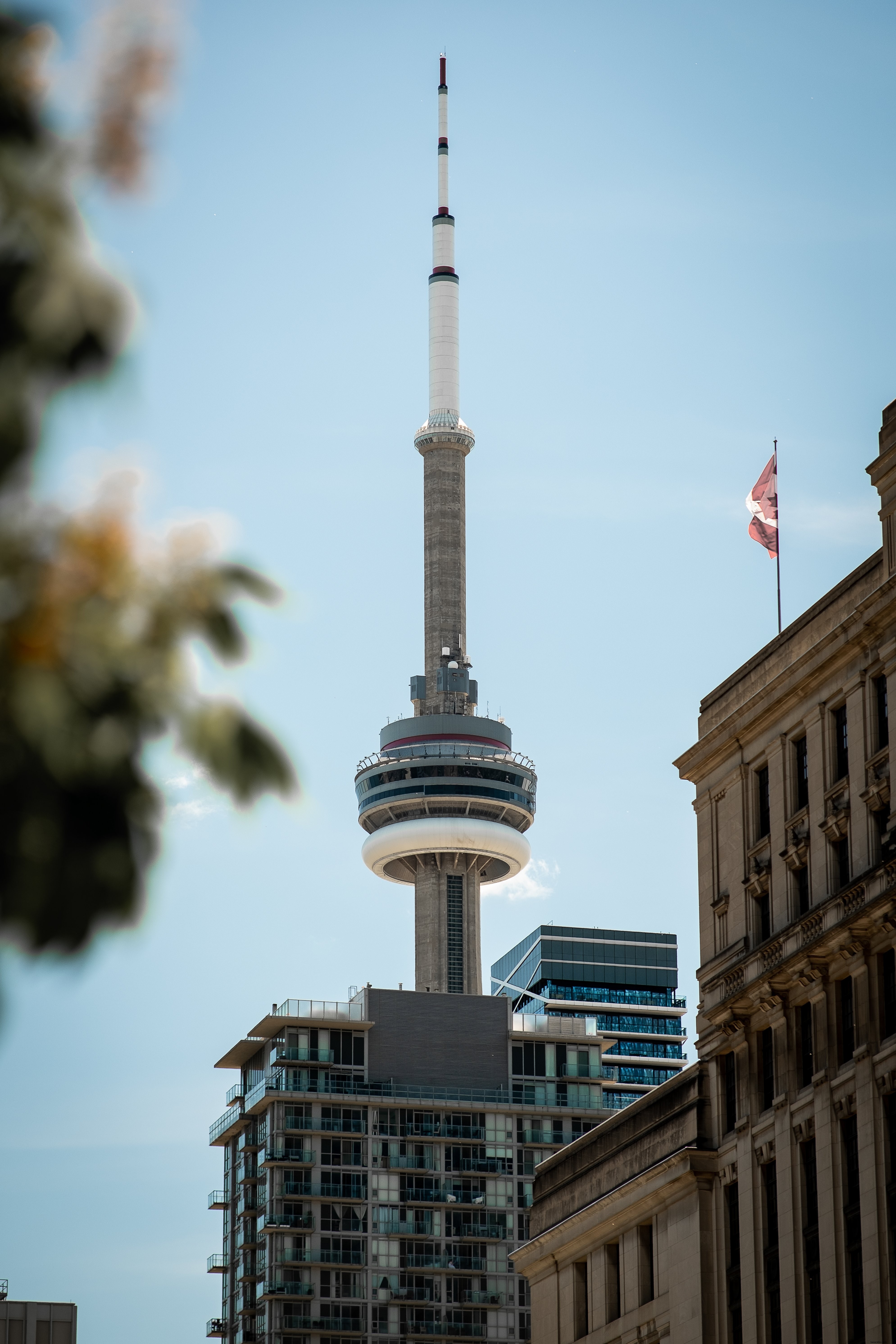Iconic CN Tower Peeking Over Toronto Skyline – Stunning Photo