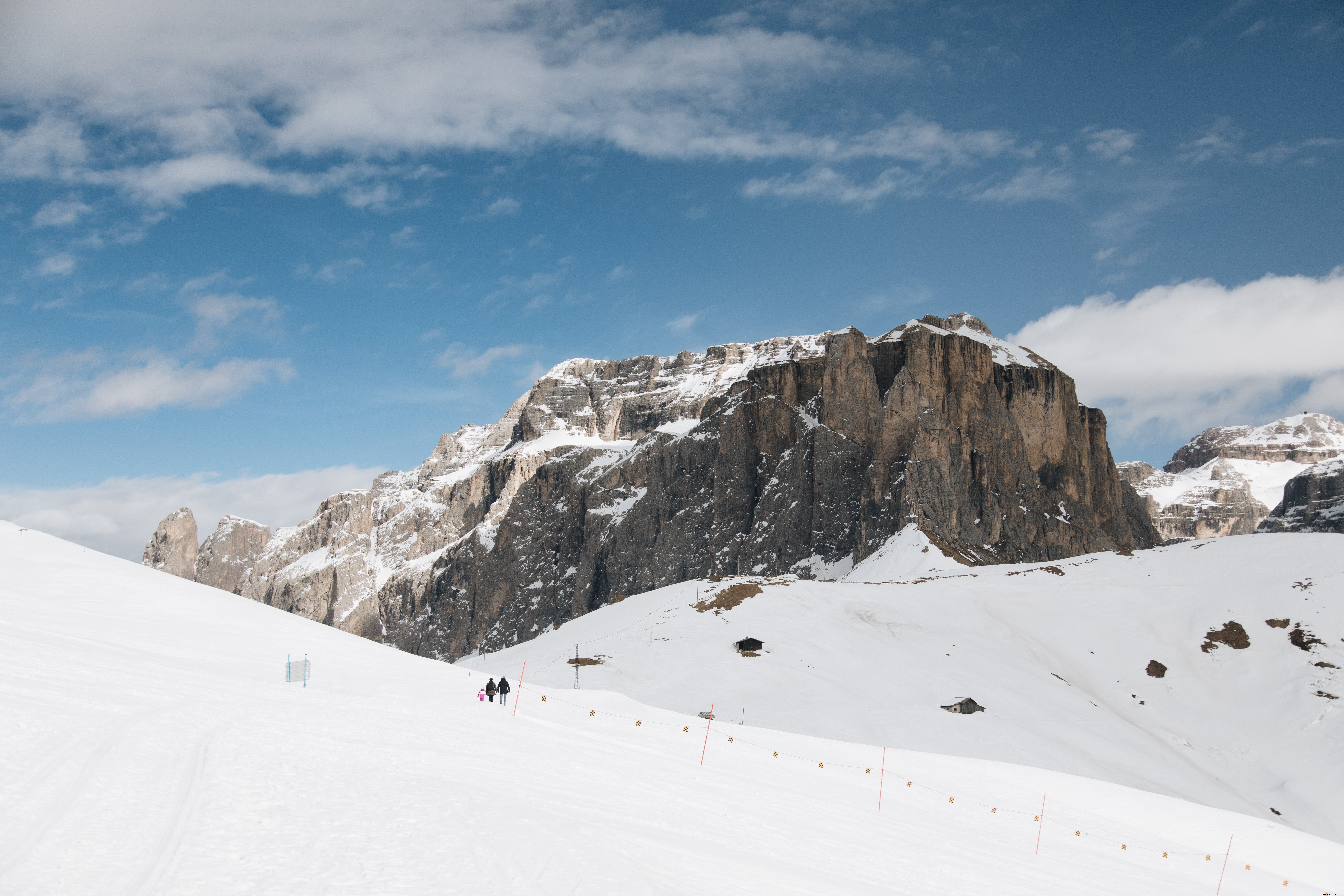 Heartwarming Family Photo on a Snowy Mountain