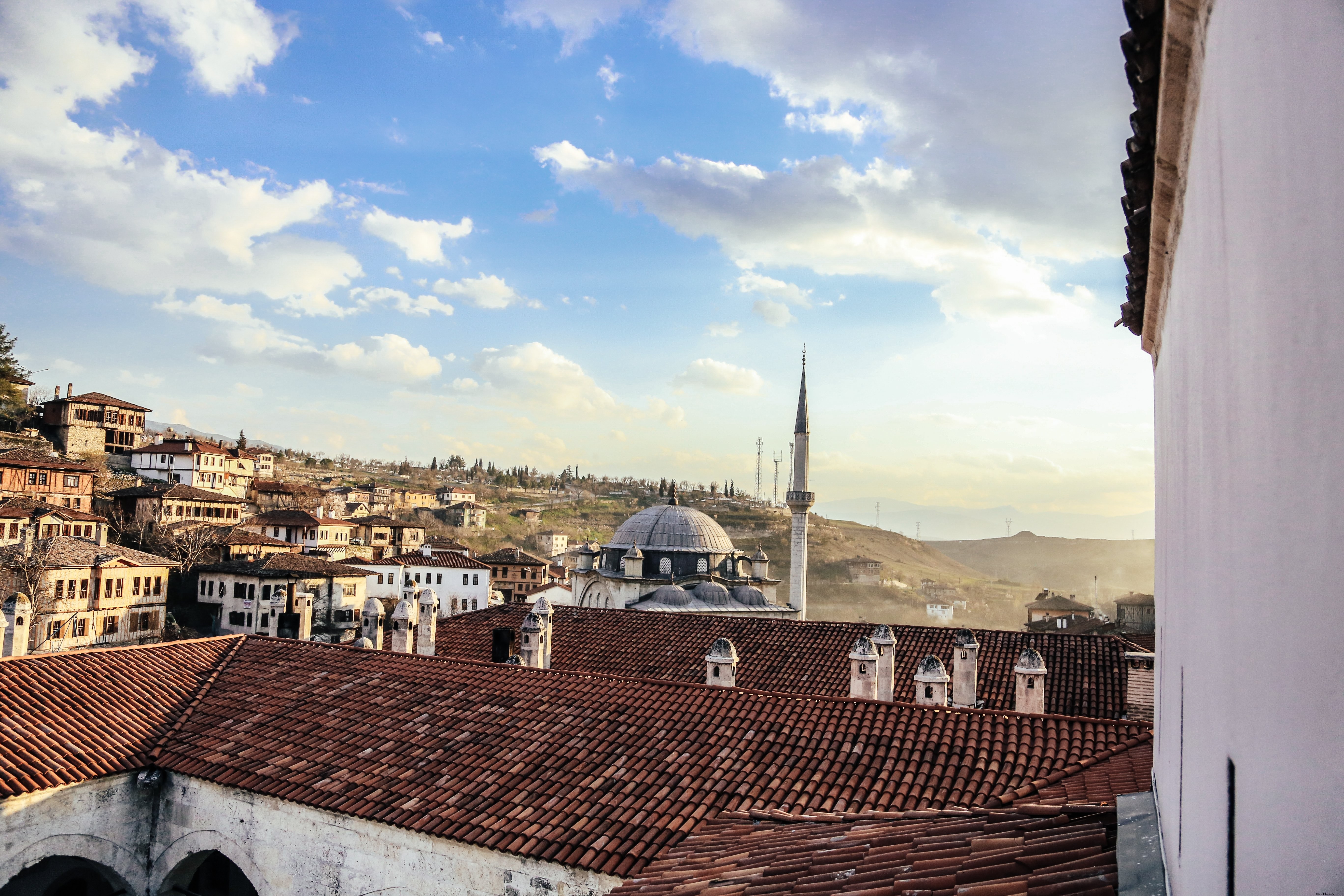 Stunning Panoramic View of a Turkish Town