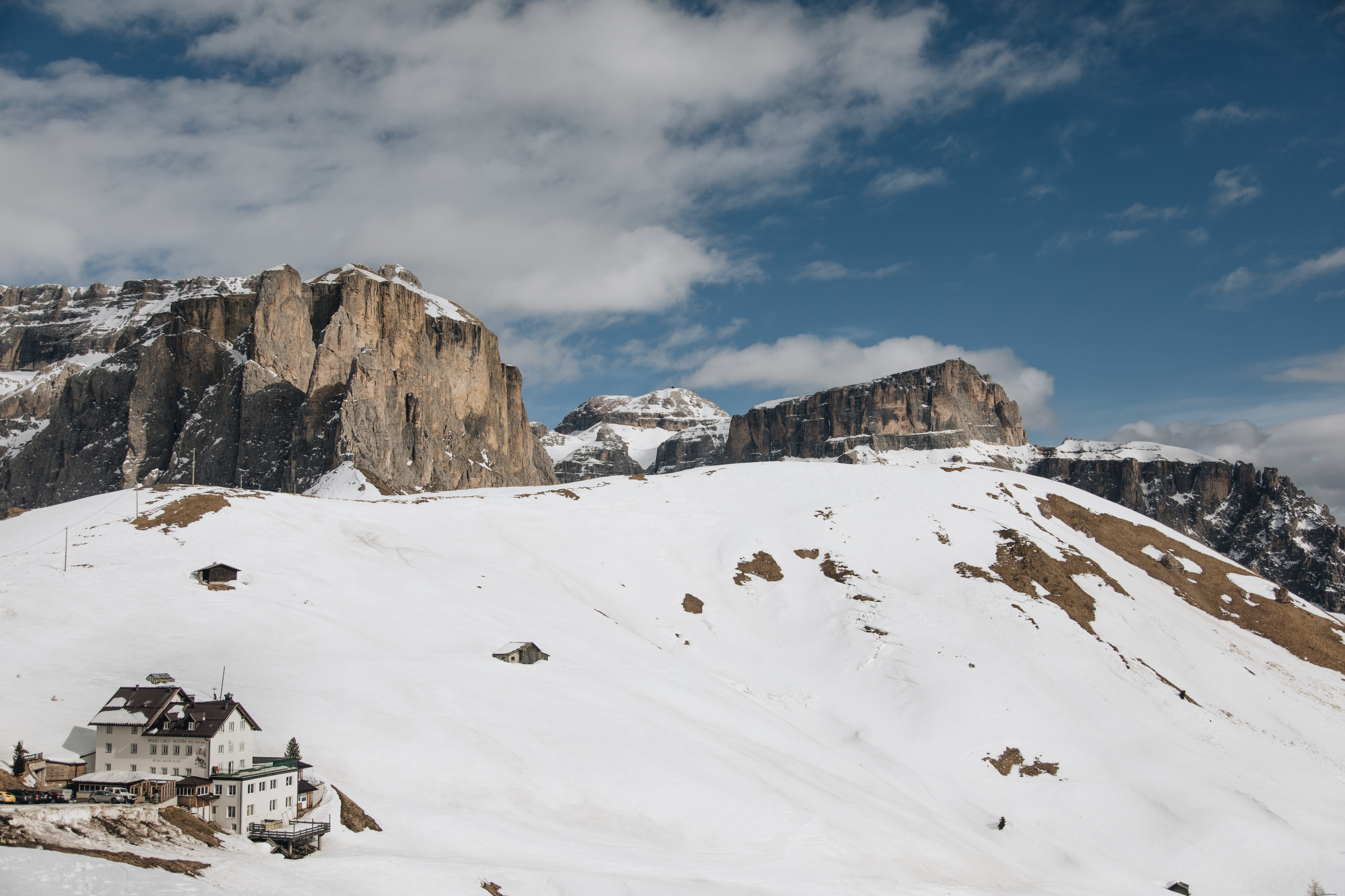 Stunning Ski Hotel View Amid the Rocky Mountain Range