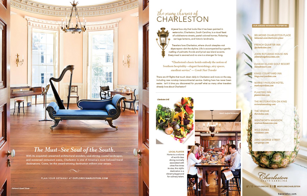 Charleston Crowned U.S. Small City of the Year by Condé Nast Traveler 2015 Readers’ Choice Awards