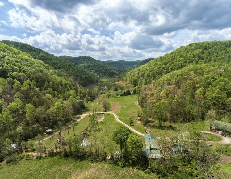 HomeGrown HideAways: 100‑acre Retreat with Treehouses, Yurts, and Rustic Campsites Near Berea
