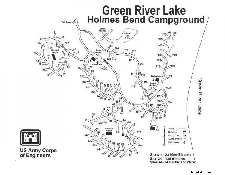 Holmes Bend Campground – Green River Lake – Columbia, KY