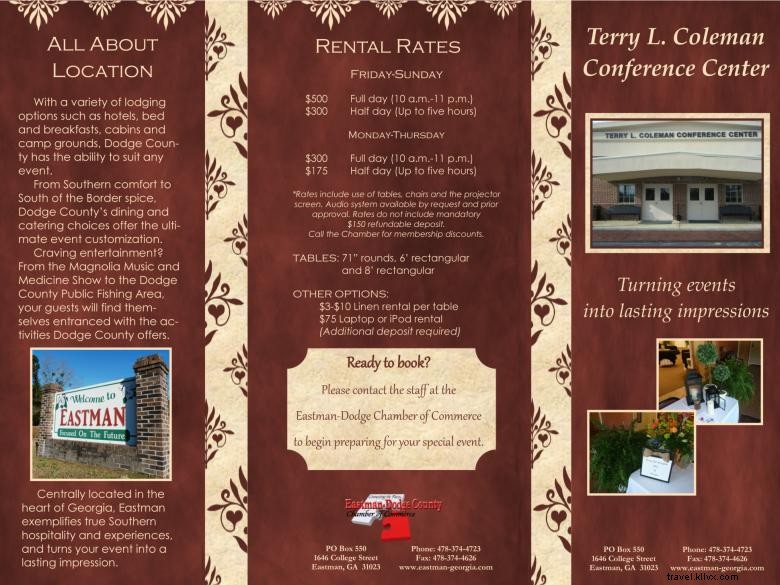 Terry L. Coleman Conference Center – 10,000+ Sq Ft Event Venue in Eastman, GA