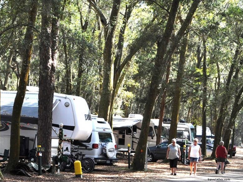 Discover 175 Campsites at Jekyll Island Campground – Scenic, Secluded, & Fully Equipped