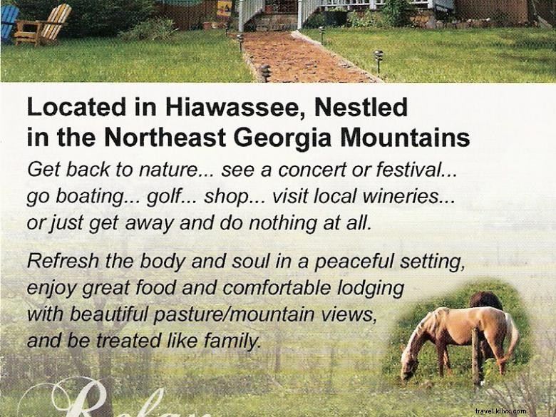 Henson Cove Place: Rustic Bed & Breakfast with Cabin in Northeast Georgia