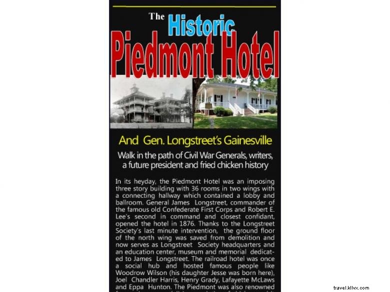 Explore the Historic Piedmont Hotel & Museum – A Longstreet Society Landmark