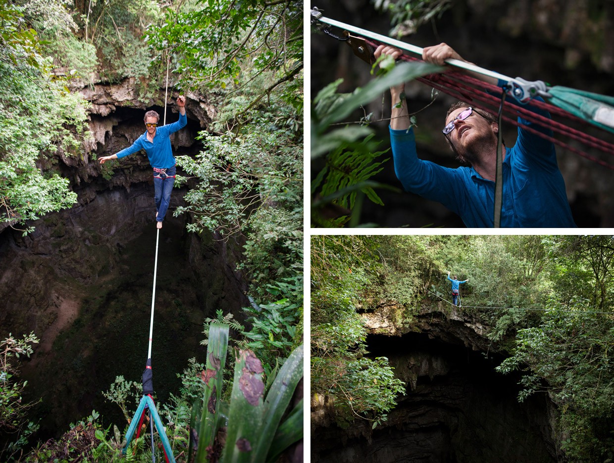 Climbing the Cloud‑High Cave: A Highline Adventure