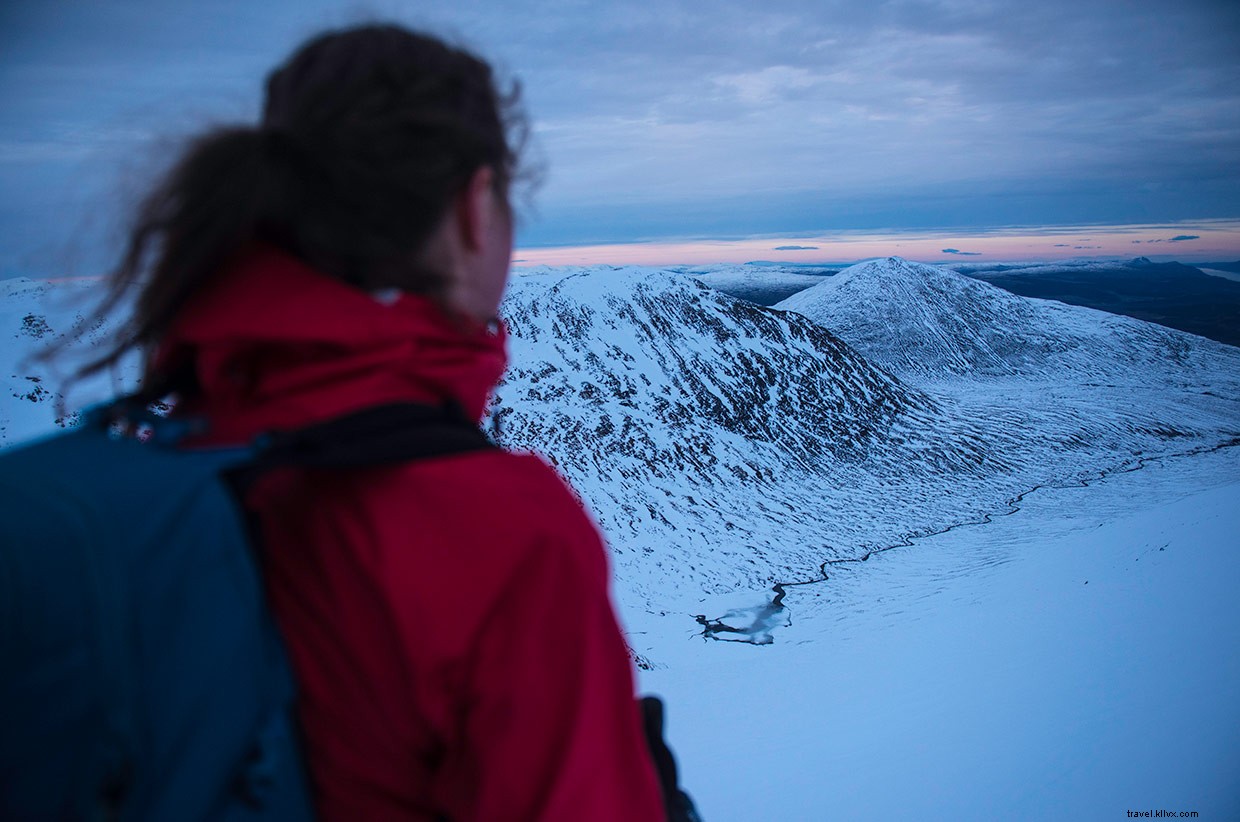 Munro Summit at Sunset: A Highland Adventure
