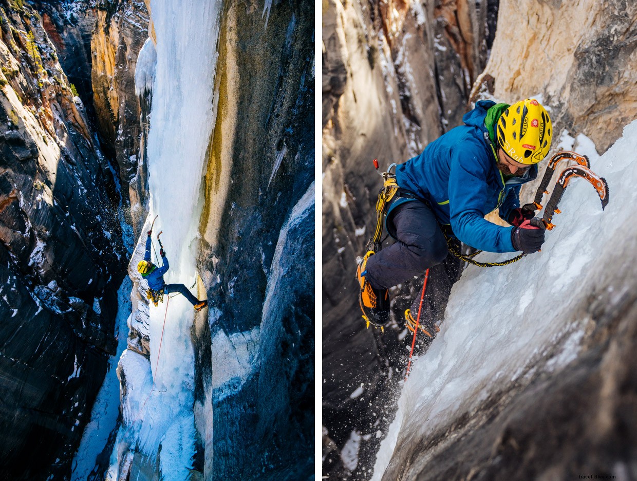 Discover Zion’s Hidden Ice Wall: A Surprising Climb