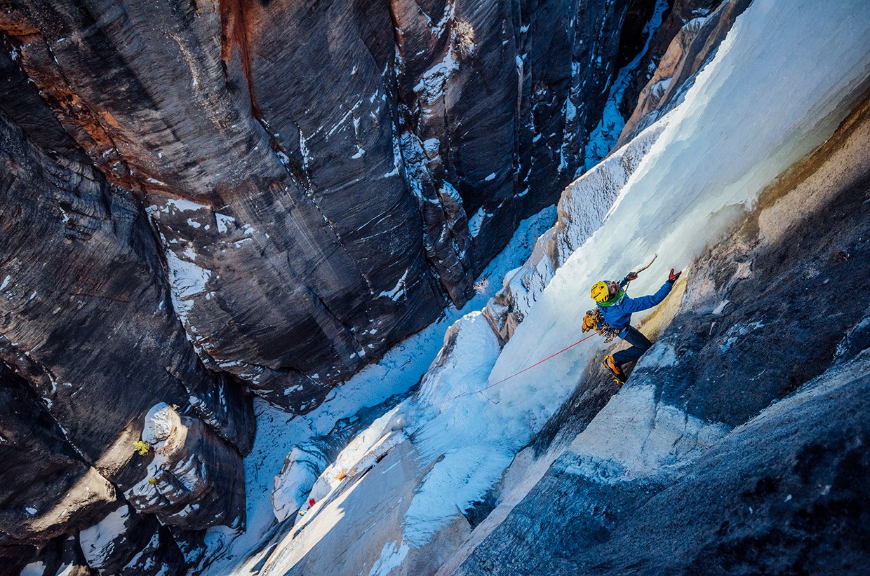 Discover Zion’s Hidden Ice Wall: A Surprising Climb