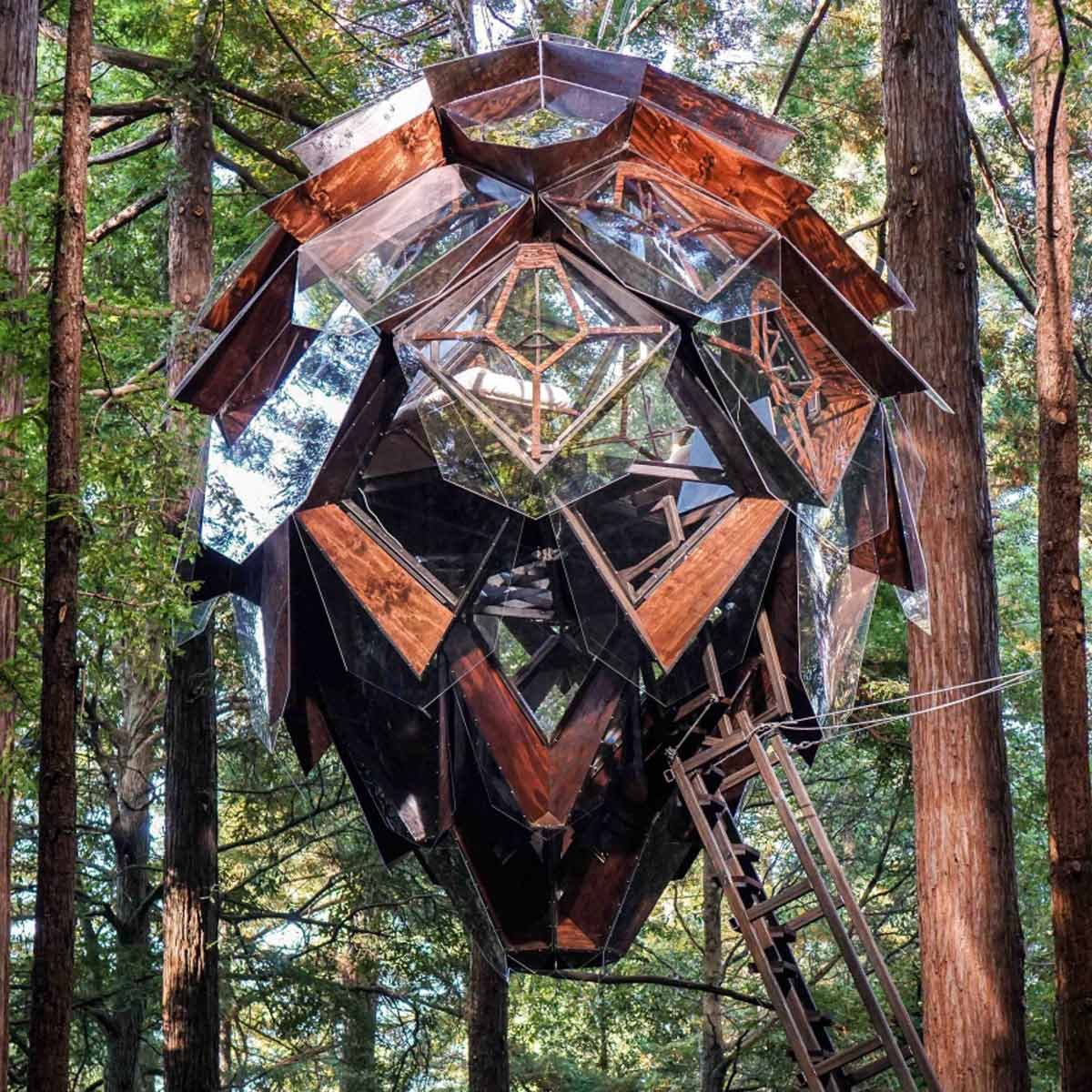 19 Stunning Treehouses That Resemble UFOs